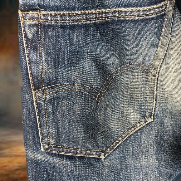 Men’s Vintage Selvedge Levis 505-0217 ,034 button - Picture 9 of 13